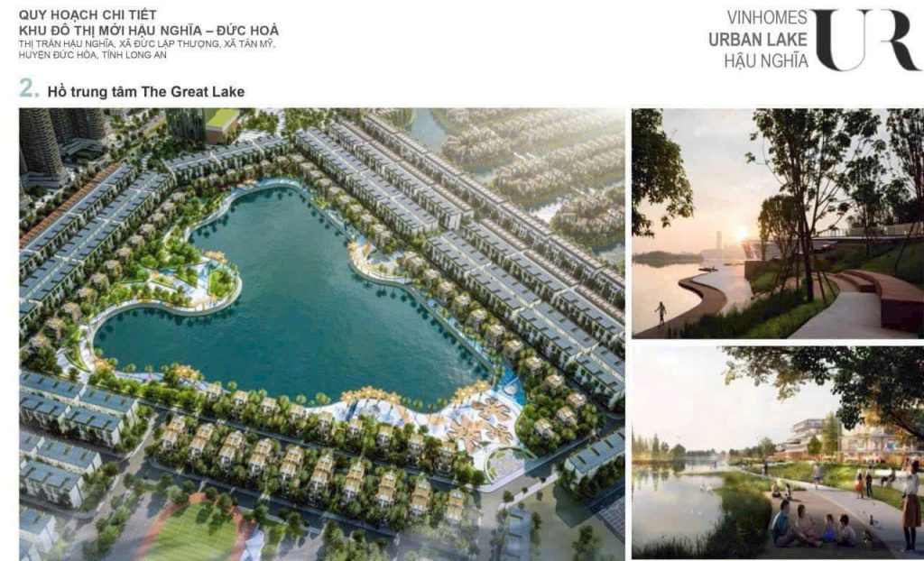 Tiện Ích Hồ Trung Tâm Vinhomes Urban Lake Hậu Nghĩa